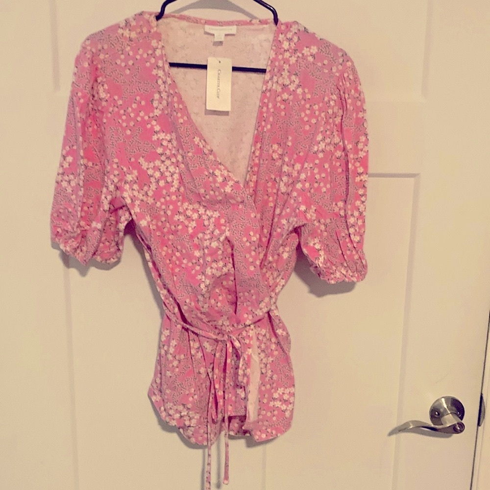 NWT SZ XXL WAIST TIE BLOUSE